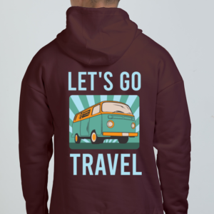 Let's Go Travel Oversized Hooded Sweatshirt