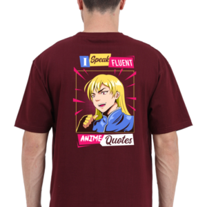 Anime Quotes Oversized Classic T-shirt